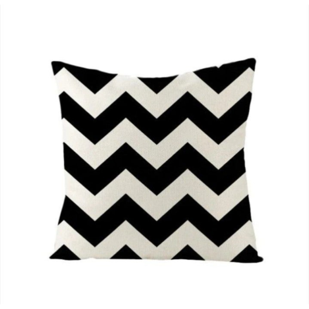 Black and White Decor Pillow